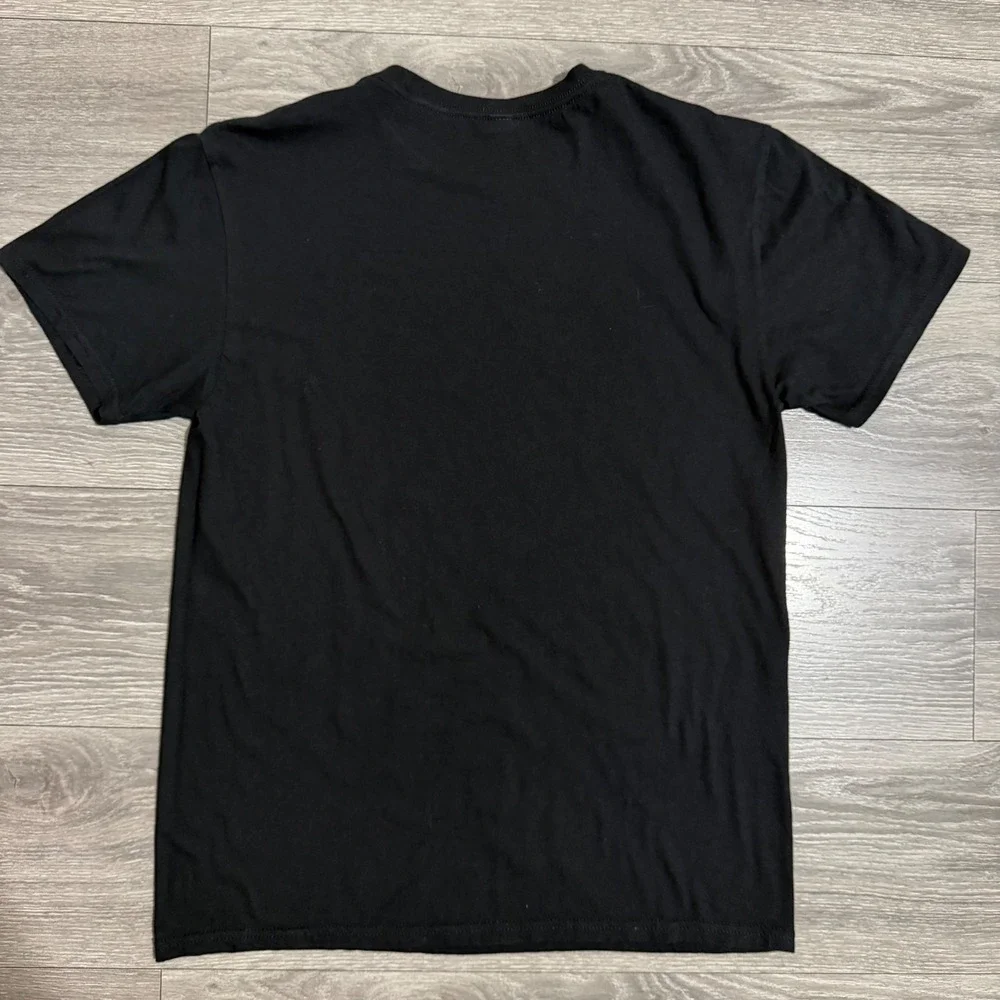 100% Cotton Helluva Boss Fizzarolli Graphic T-Shirt Black Slim Mens M Clown